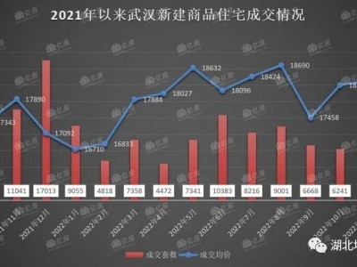 2022年11月武汉楼市成交量继续下滑新房成交5608套