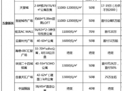 首付20万以内公寓必选这18个稀缺70年产权公寓