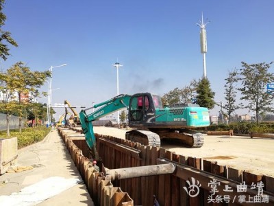 麒麟区6条断头路全面开工建设书院路防洪节点改造全面完工