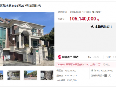 浦东的豪宅御法拍房加价480万，背后真相惊人！